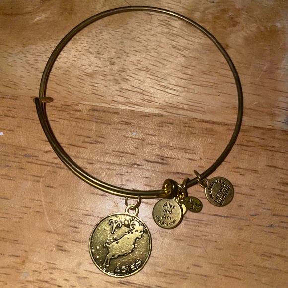 Alex and Ani Gold Zodiac Charm Bangle - Picture 1 of 1